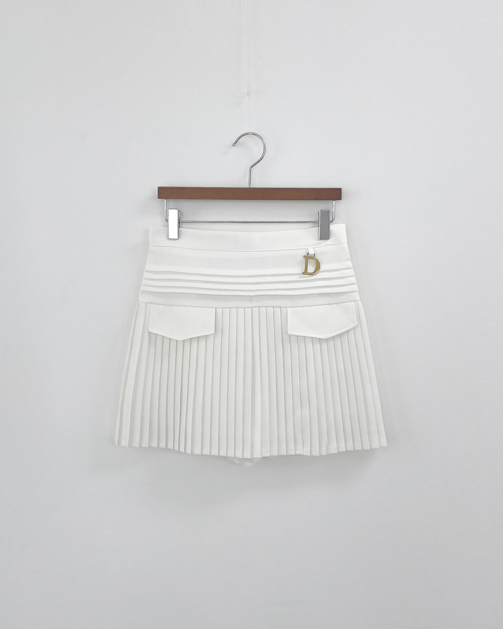 パンツ裏地ゴールドチャームプリーツミニスカート | 詳細画像14