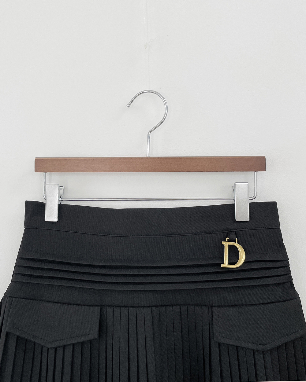 パンツ裏地ゴールドチャームプリーツミニスカート | 詳細画像16