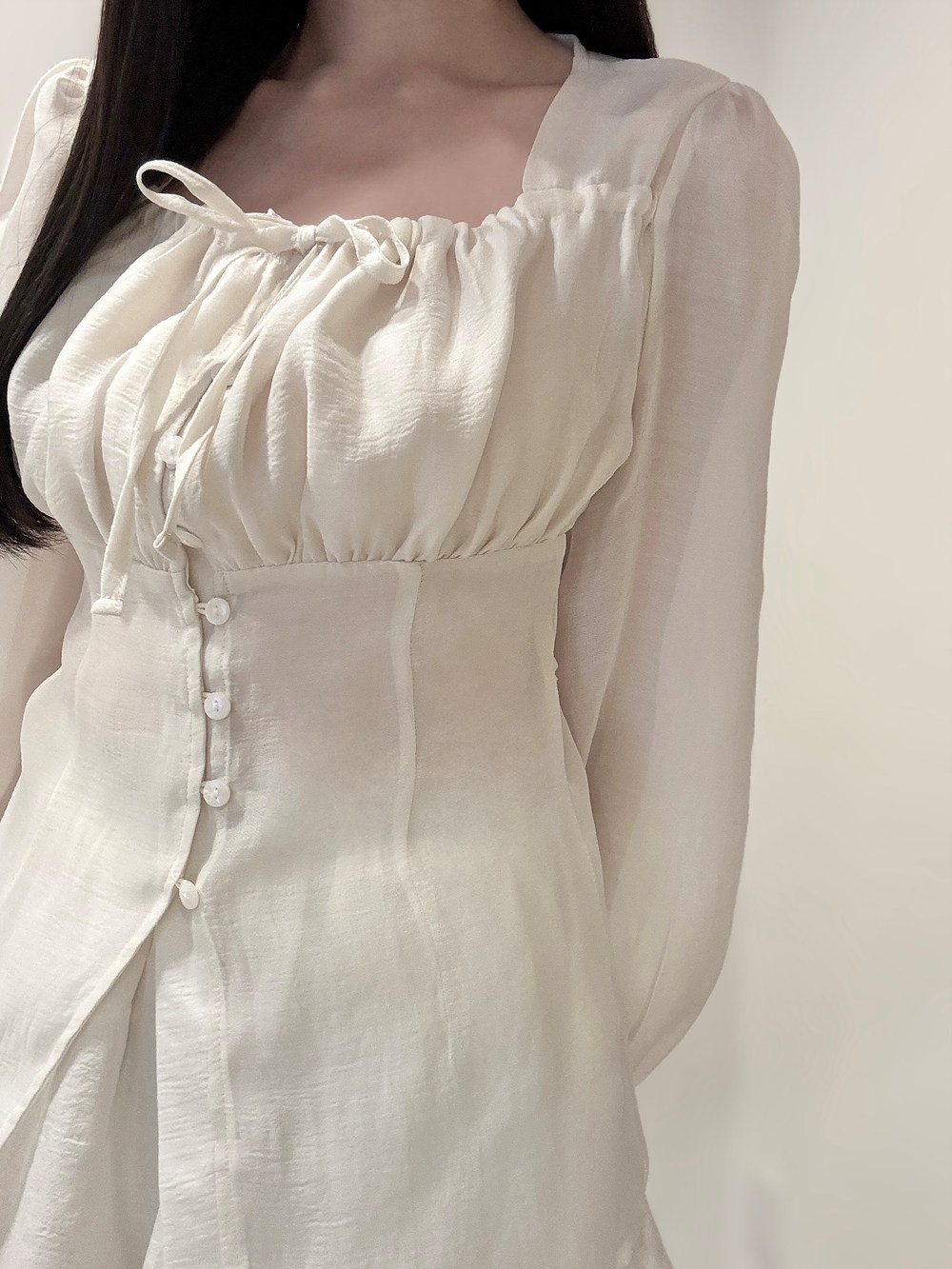 リボンシャーリングブラウス&フレアパンツSET | 詳細画像9