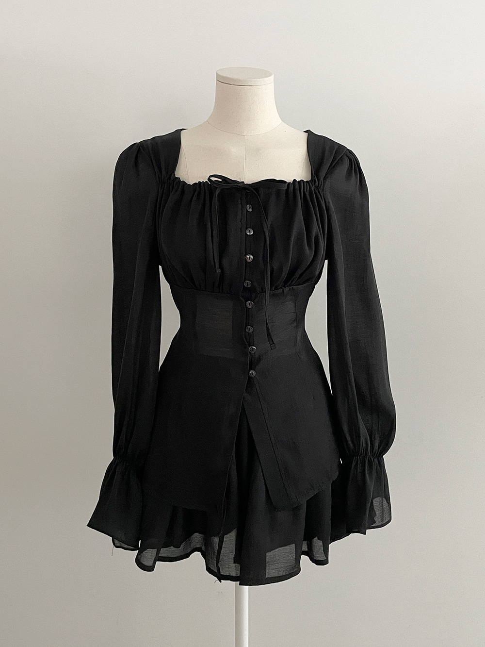 リボンシャーリングブラウス&フレアパンツSET | 詳細画像17