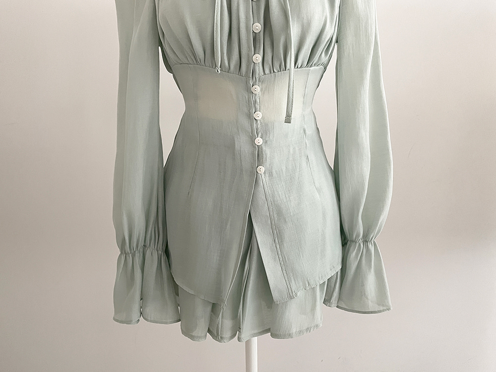 リボンシャーリングブラウス&フレアパンツSET | 詳細画像19