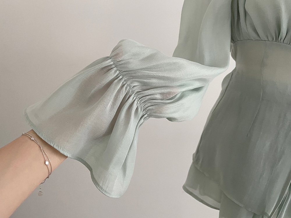 リボンシャーリングブラウス&フレアパンツSET | 詳細画像20