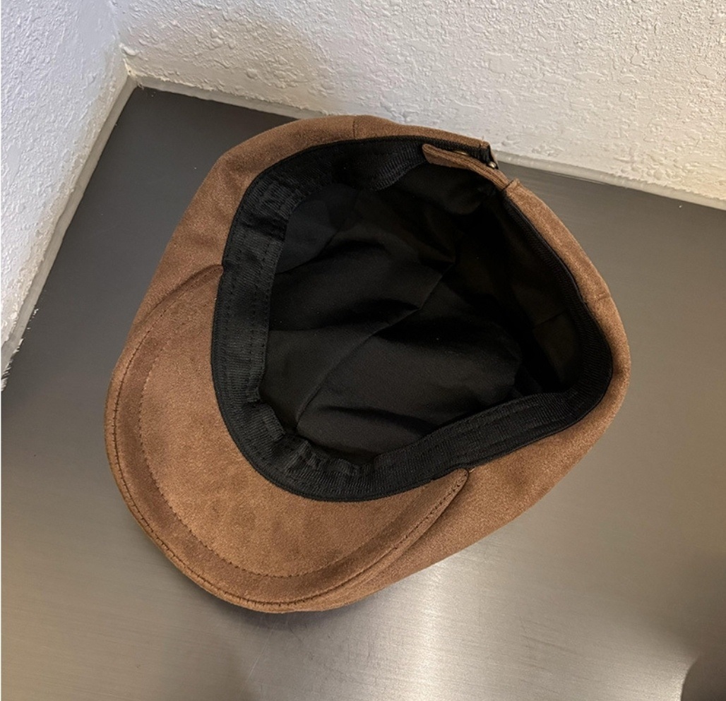 スエード調ボタンハンチングキャップ | 詳細画像4