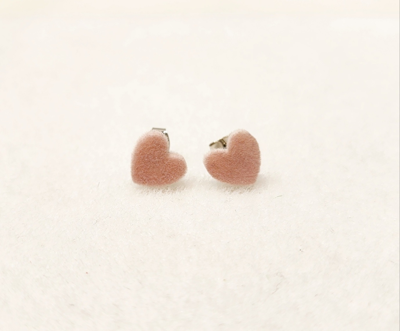ミニベロアハートピアス | 詳細画像3