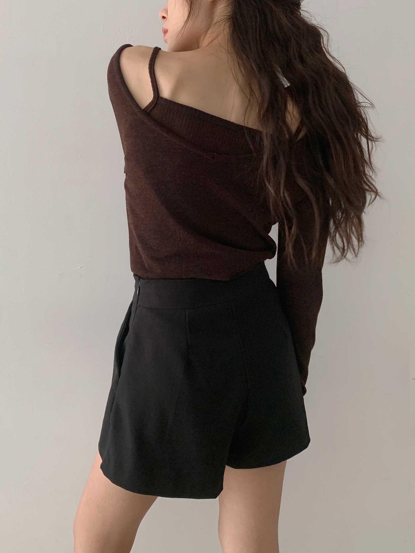 リブキャミソール&2WAY長袖VネックTシャツ | 詳細画像5