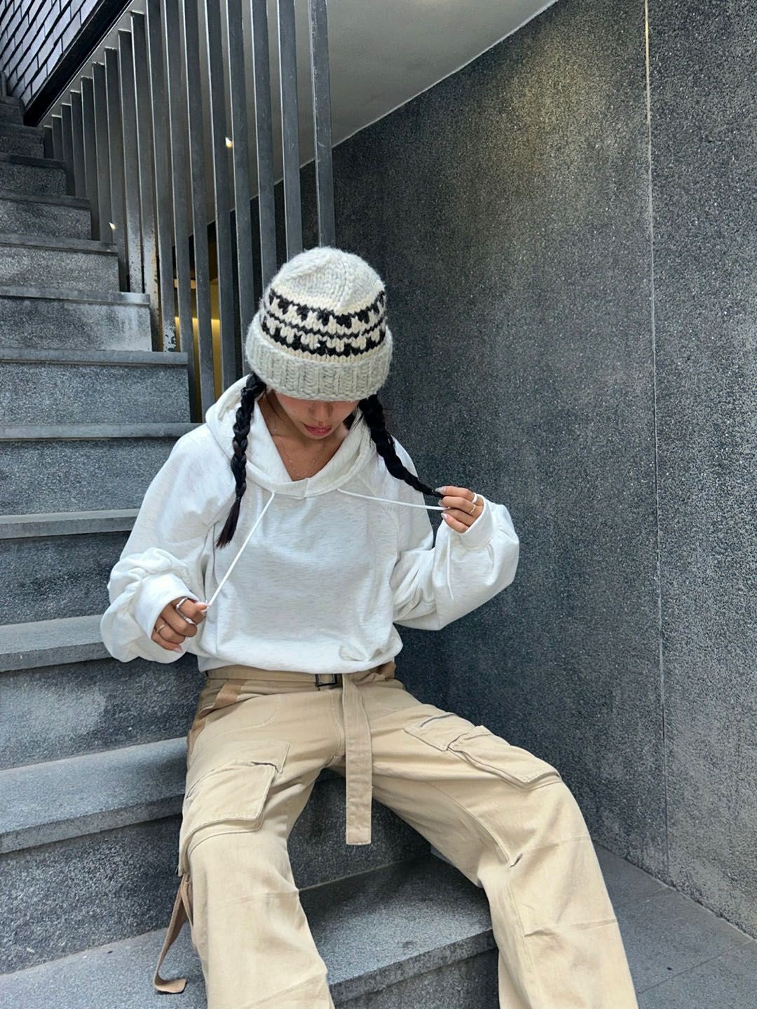 裏起毛ラグランショートパーカー | 詳細画像17