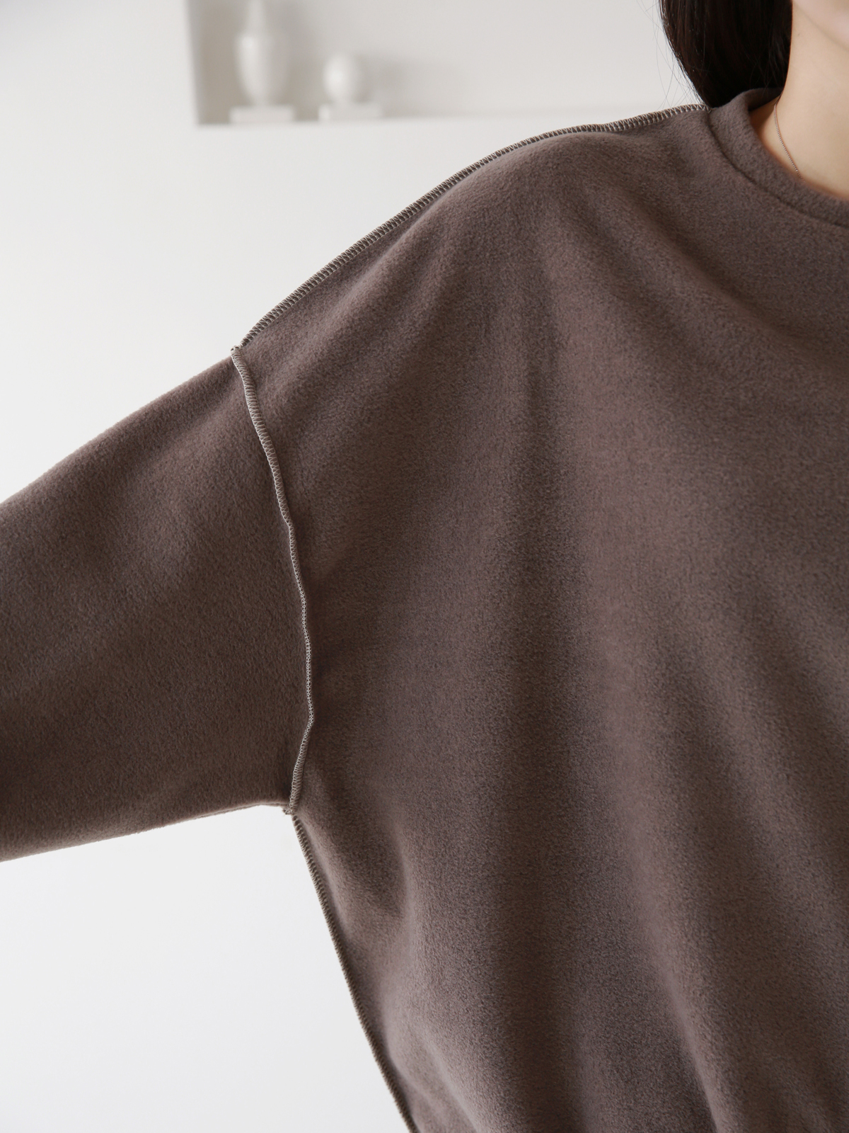 両起毛ステッチルーズスウェット&ジョガーパンツSET | 詳細画像13