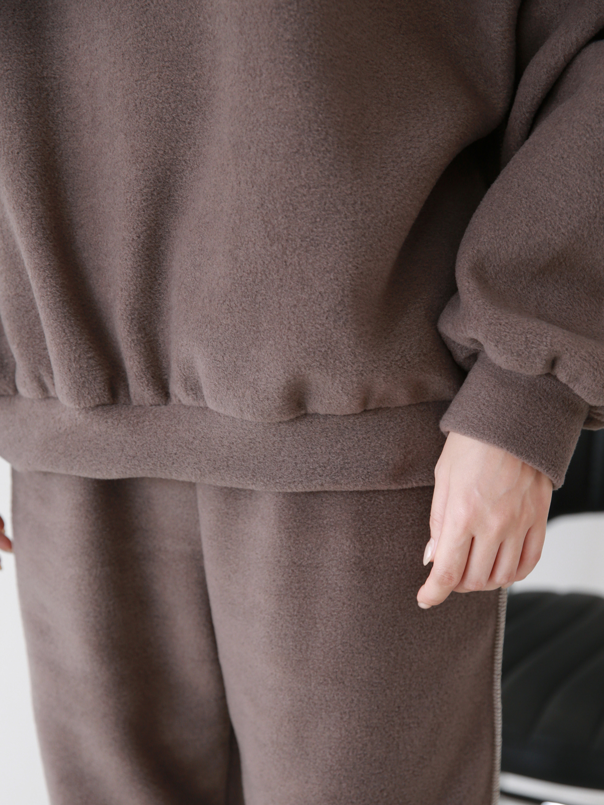 両起毛ステッチルーズスウェット&ジョガーパンツSET | 詳細画像14