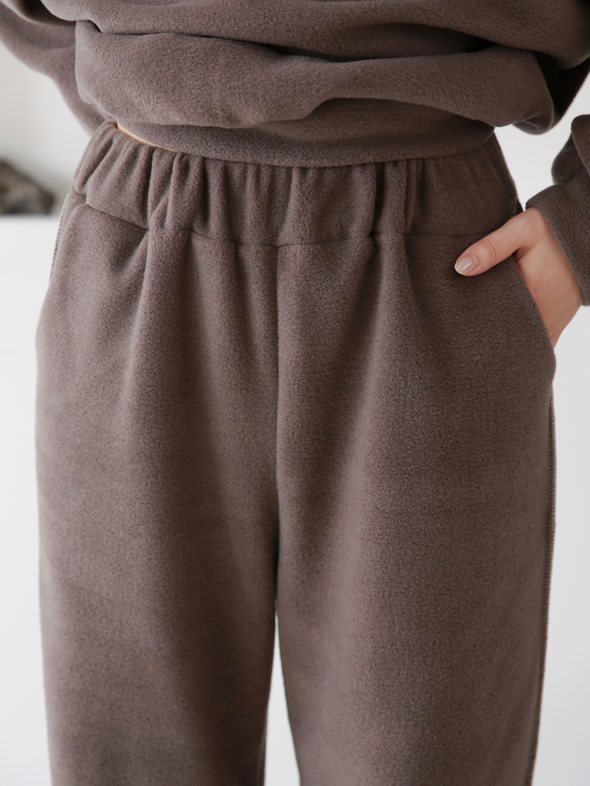 両起毛ステッチルーズスウェット&ジョガーパンツSET | 詳細画像16