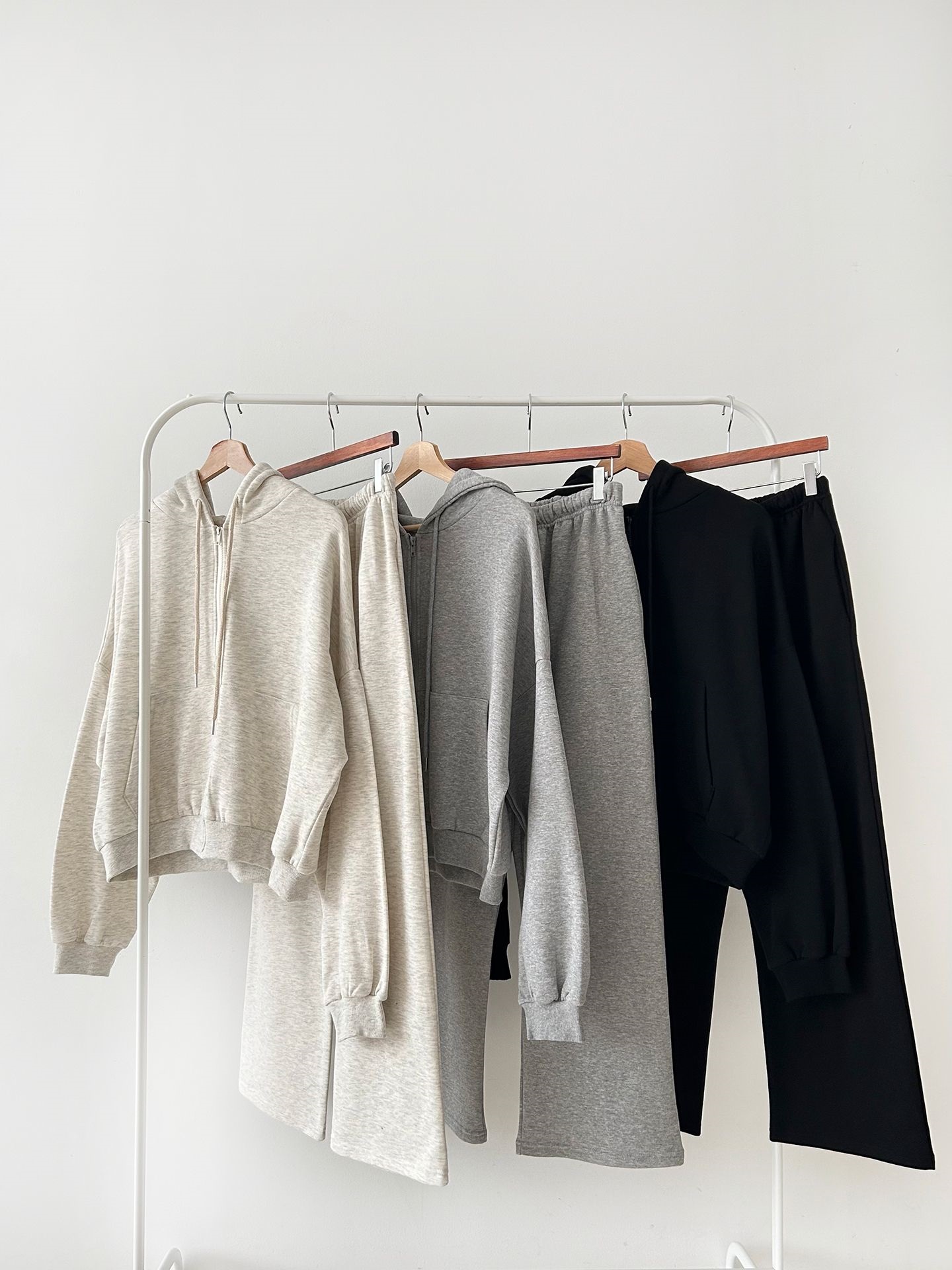 裏起毛マフポケドロストジップパーカー&パンツSET | 詳細画像3