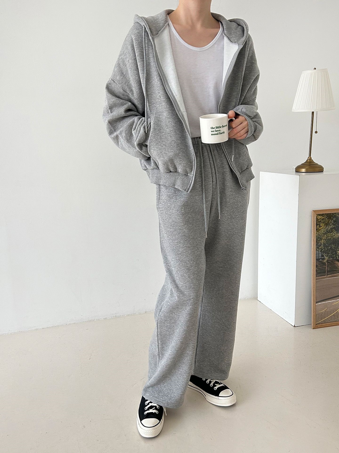 裏起毛マフポケドロストジップパーカー&パンツSET | 詳細画像14