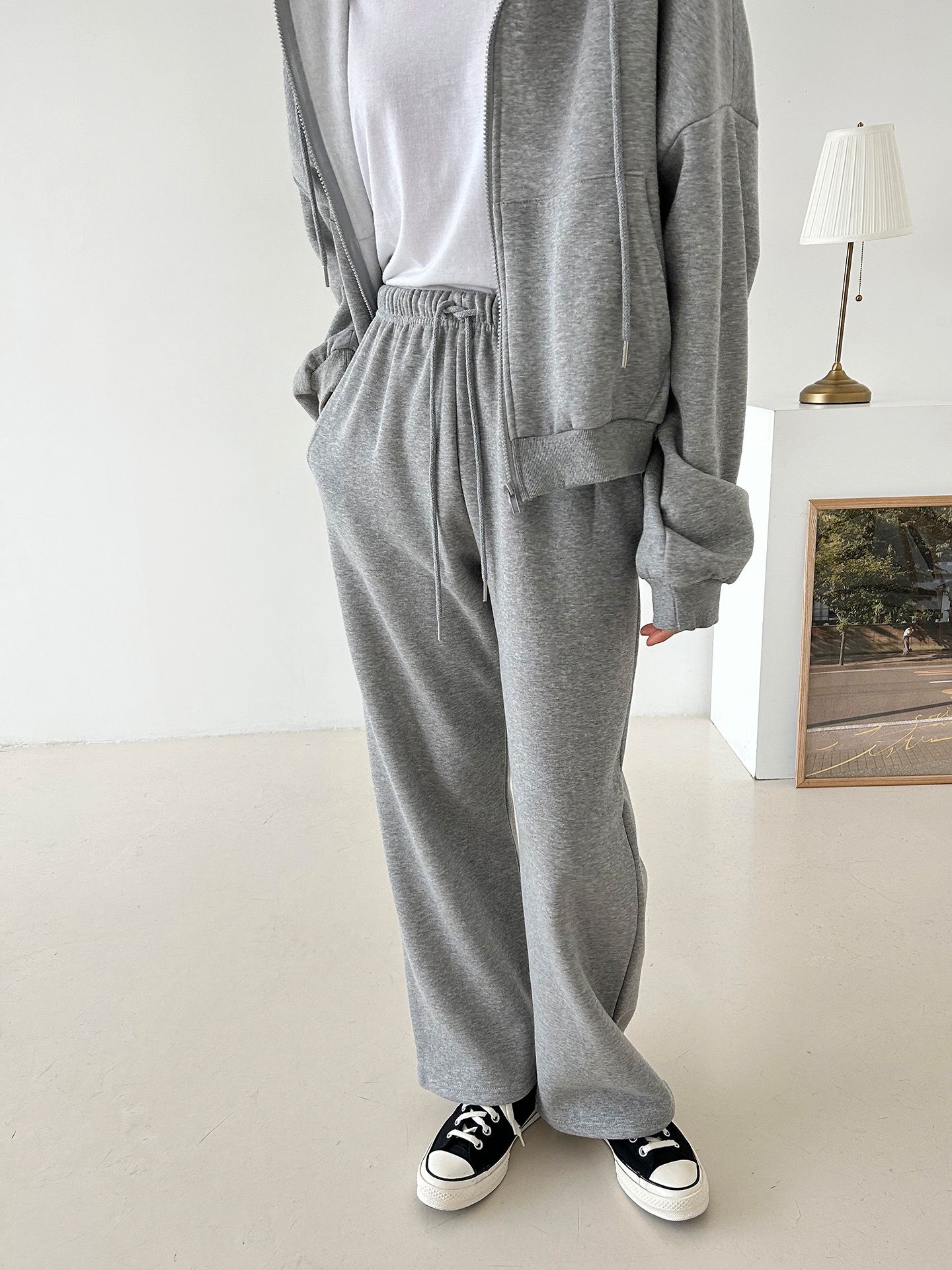 裏起毛マフポケドロストジップパーカー&パンツSET | 詳細画像16