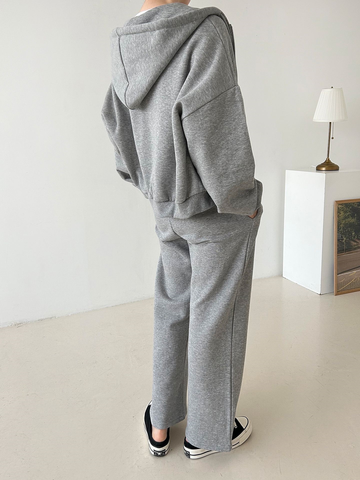 裏起毛マフポケドロストジップパーカー&パンツSET | 詳細画像17