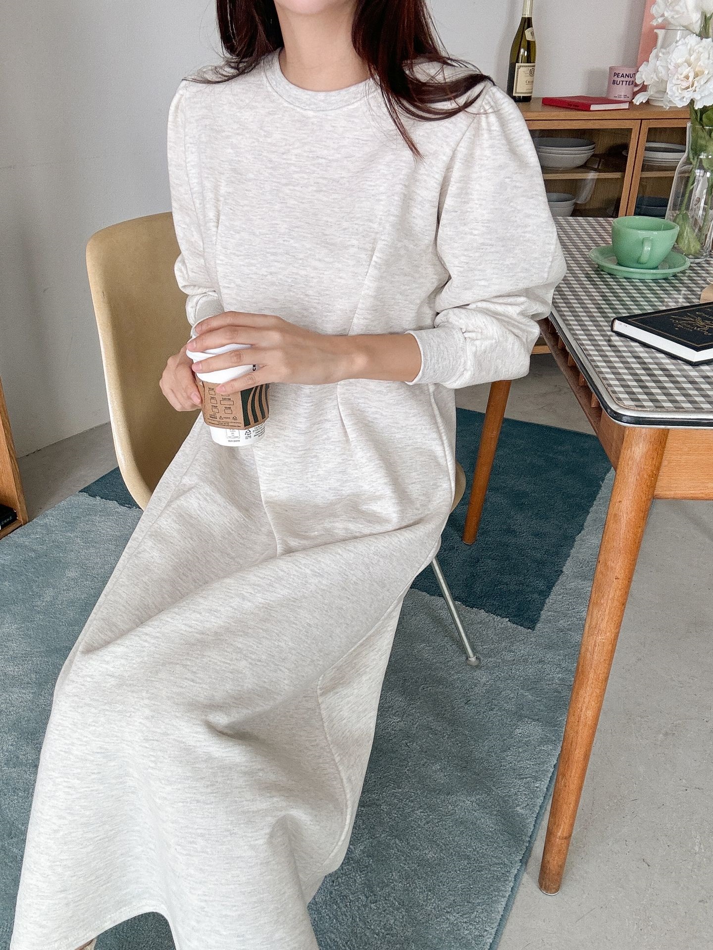 裏起毛タックパフスウェットワンピース | 詳細画像17