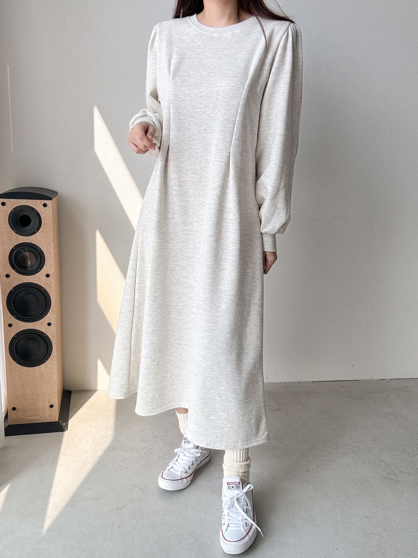 裏起毛タックパフスウェットワンピース | 詳細画像18