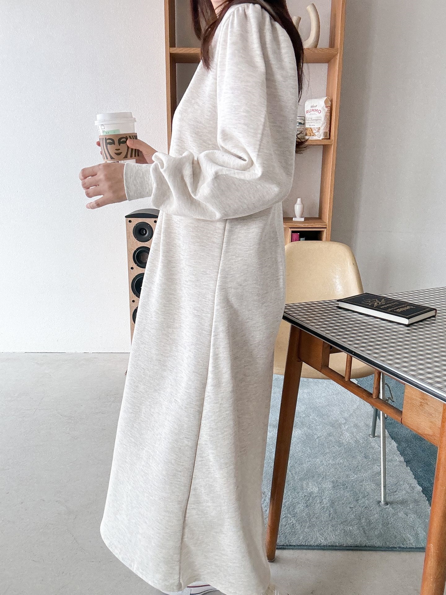 裏起毛タックパフスウェットワンピース | 詳細画像19