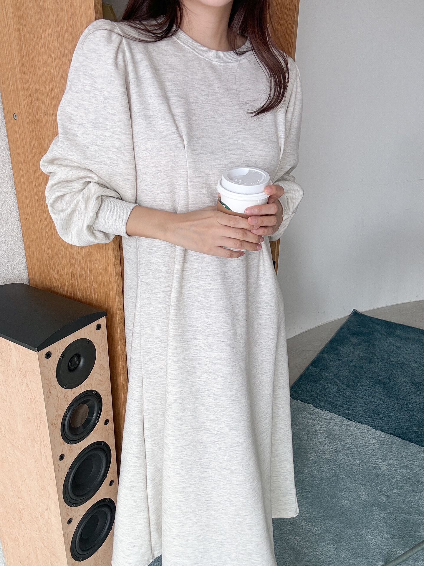 裏起毛タックパフスウェットワンピース | 詳細画像21