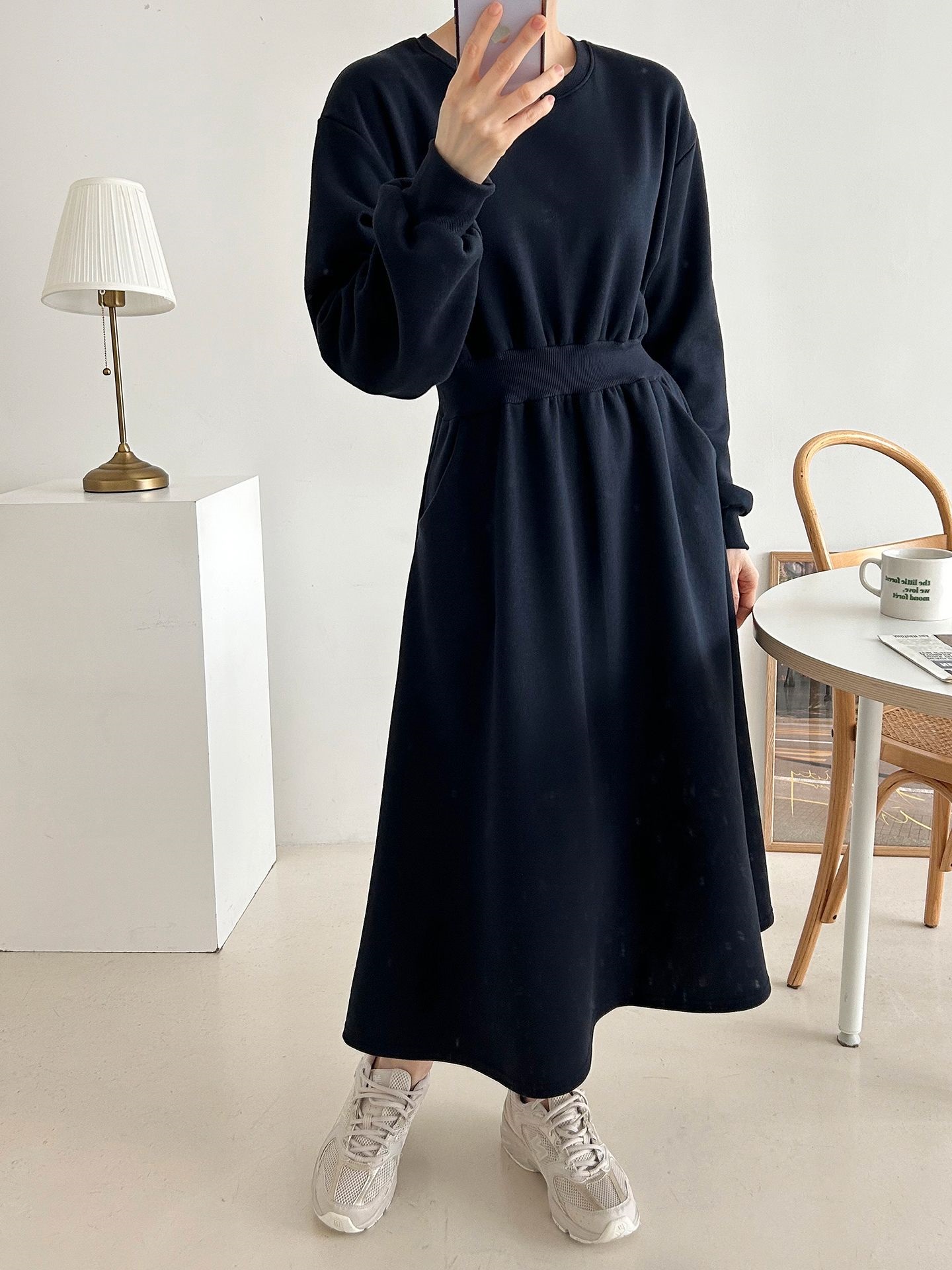 裏起毛フレアスウェットワンピース | 詳細画像13