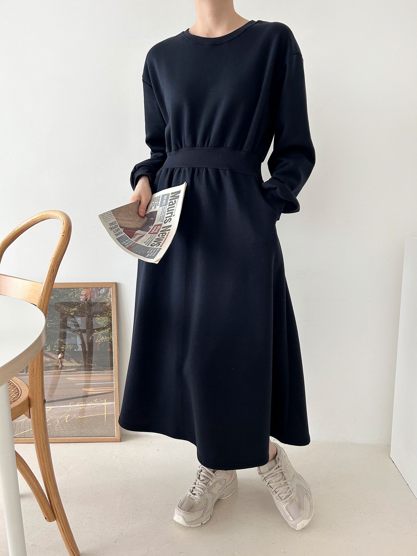 裏起毛フレアスウェットワンピース | 詳細画像14