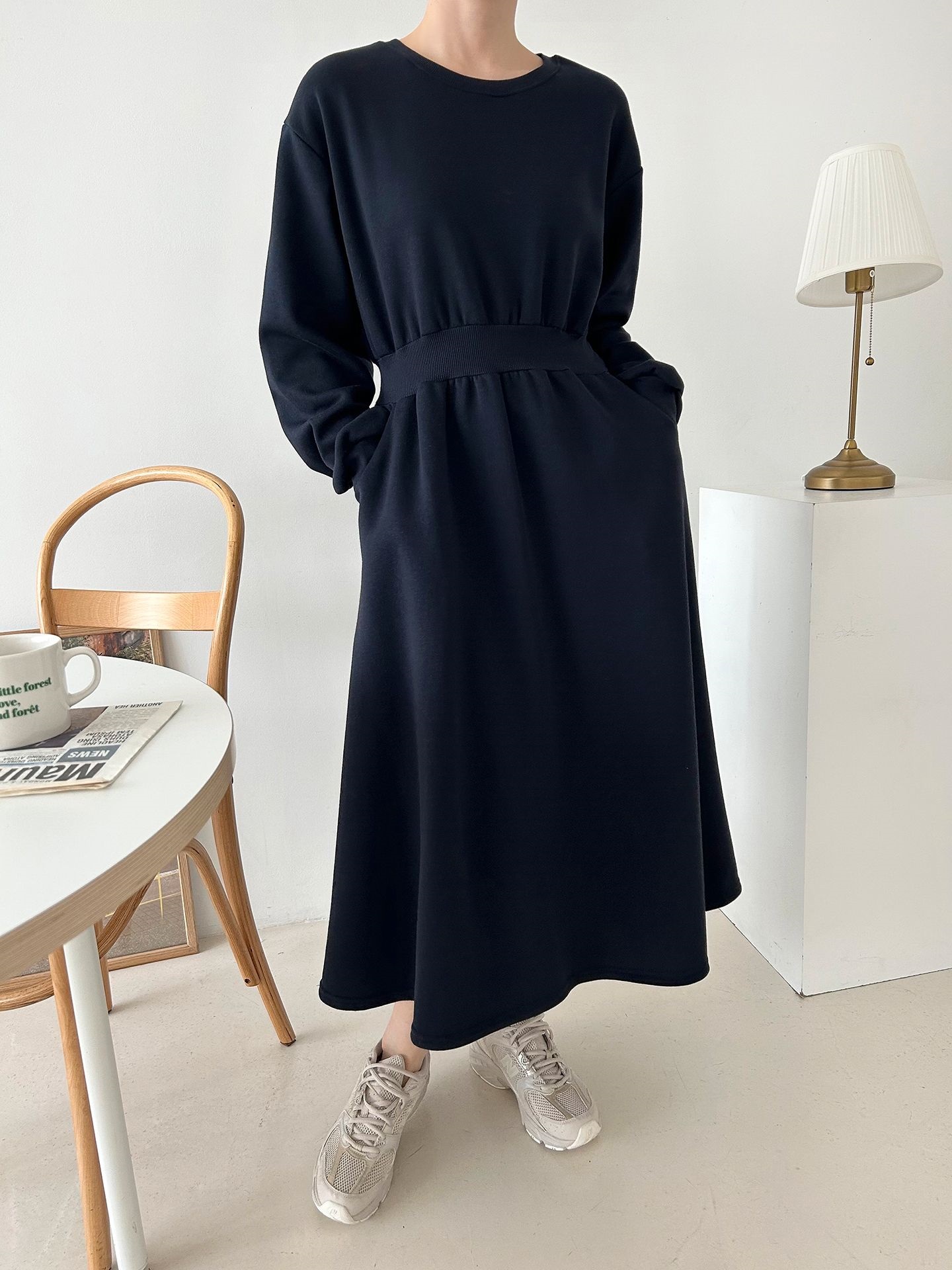 裏起毛フレアスウェットワンピース | 詳細画像17