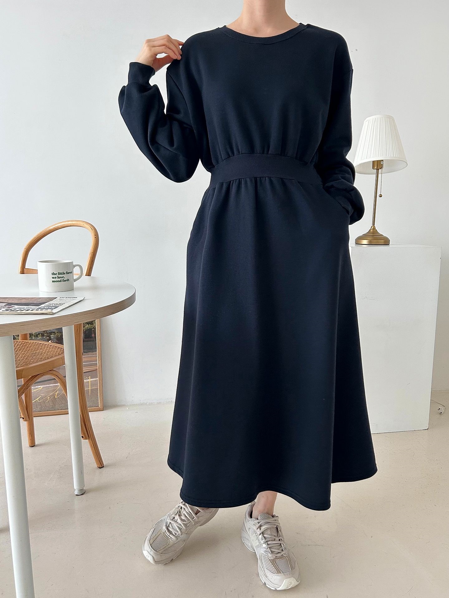 裏起毛フレアスウェットワンピース | 詳細画像18