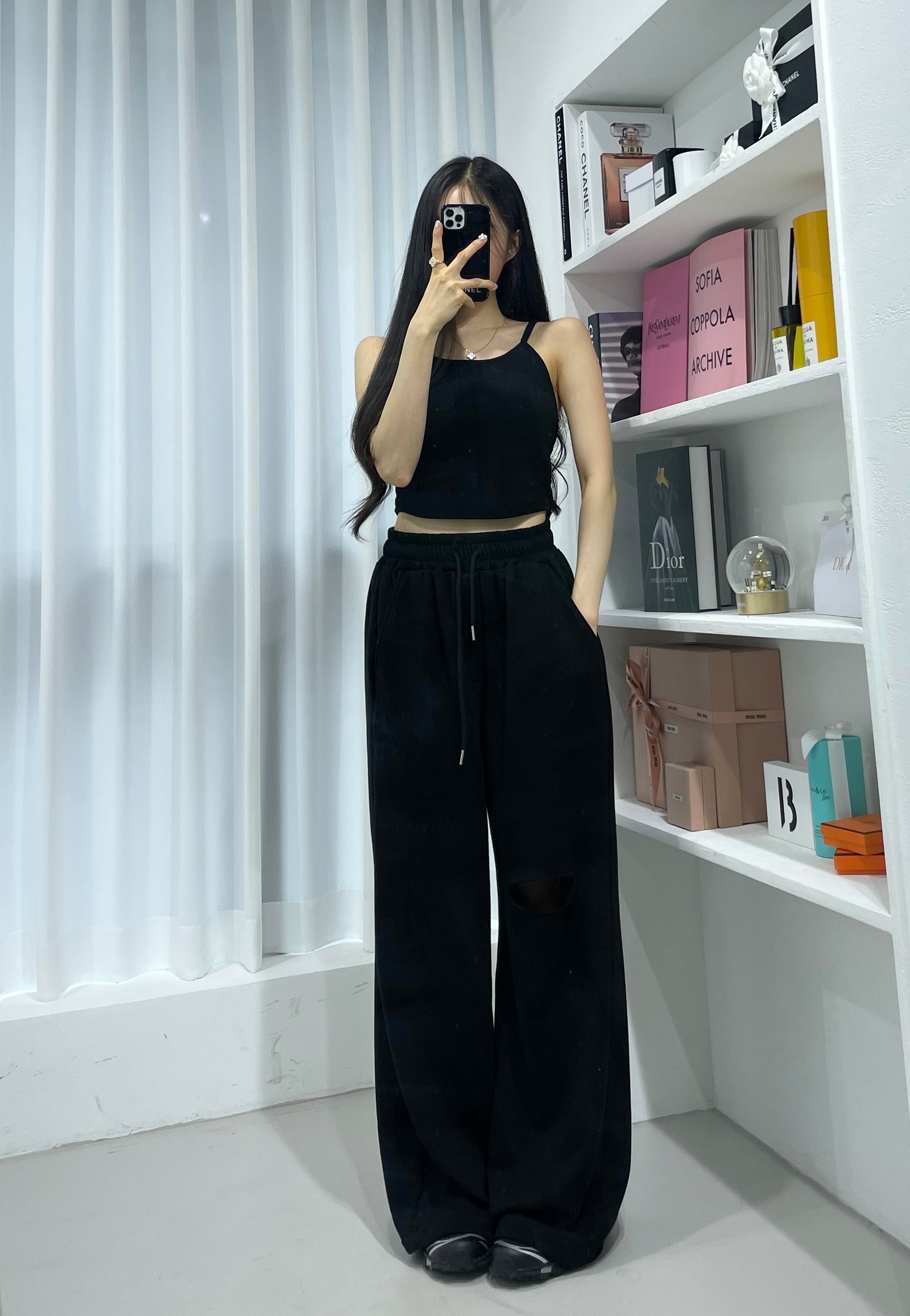 ワイド スウェットパンツ 全2色 r-3981 2WAYニーカットワイドスウェットパンツ | レディース