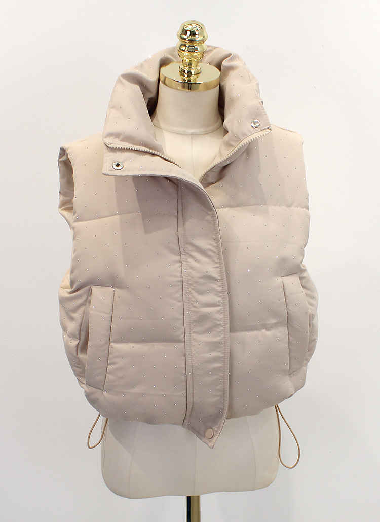 2WAYラインストーン中綿ベスト | レディースファッション通販 - DHOLIC