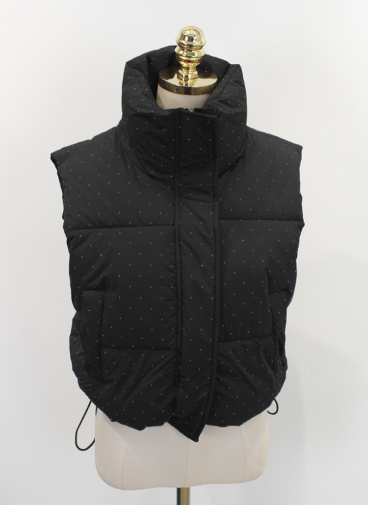 2WAYラインストーン中綿ベスト | レディースファッション通販 - DHOLIC