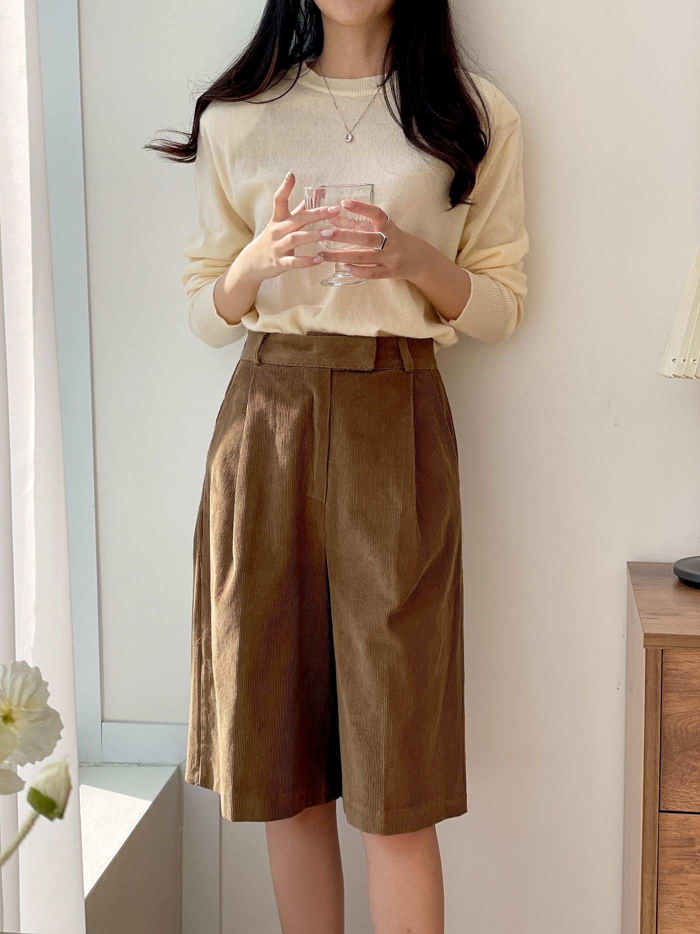 ワンタックコーデュロイバミューダパンツ | 詳細画像8
