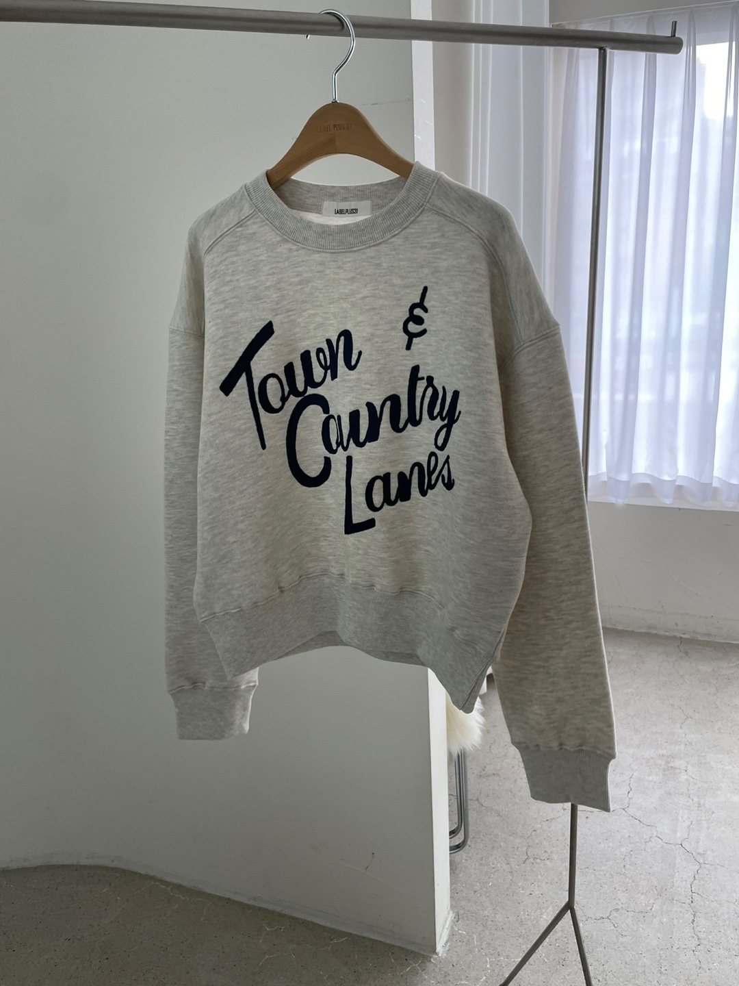 刺繍レタリングルーズスウェット | 詳細画像7