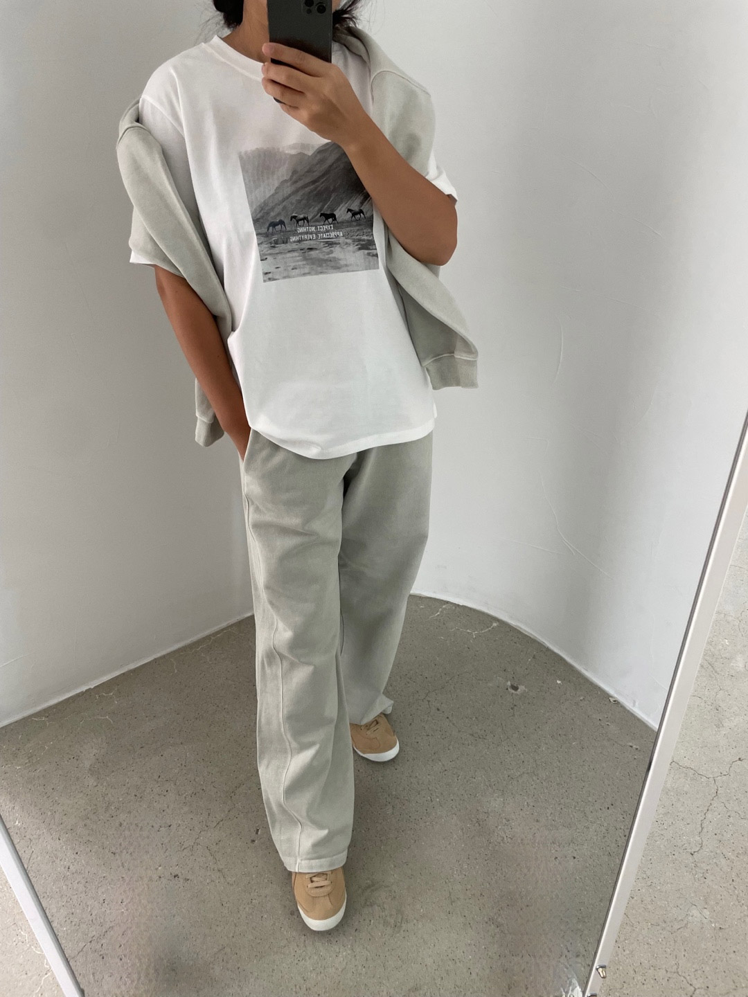 ホースフォトプリント半袖Tシャツ | 詳細画像9