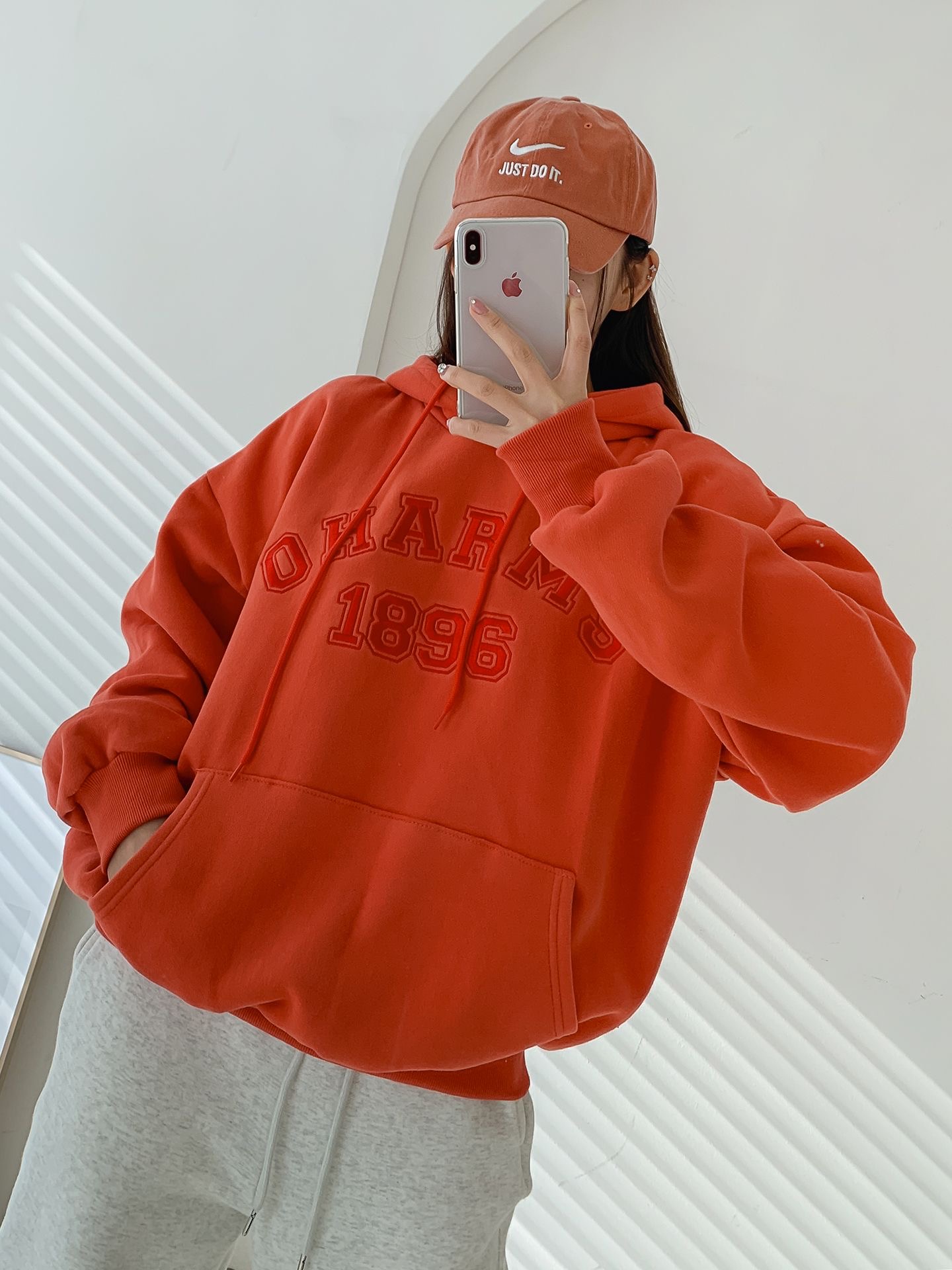 両起毛OHARM'S刺繍ロゴパーカー | レディースファッション通販 - DHOLIC