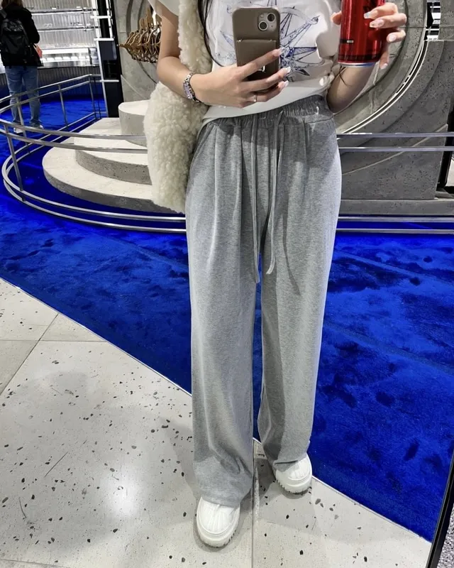 2TYPE裏起毛タックドロストワイドパンツ | 詳細画像1