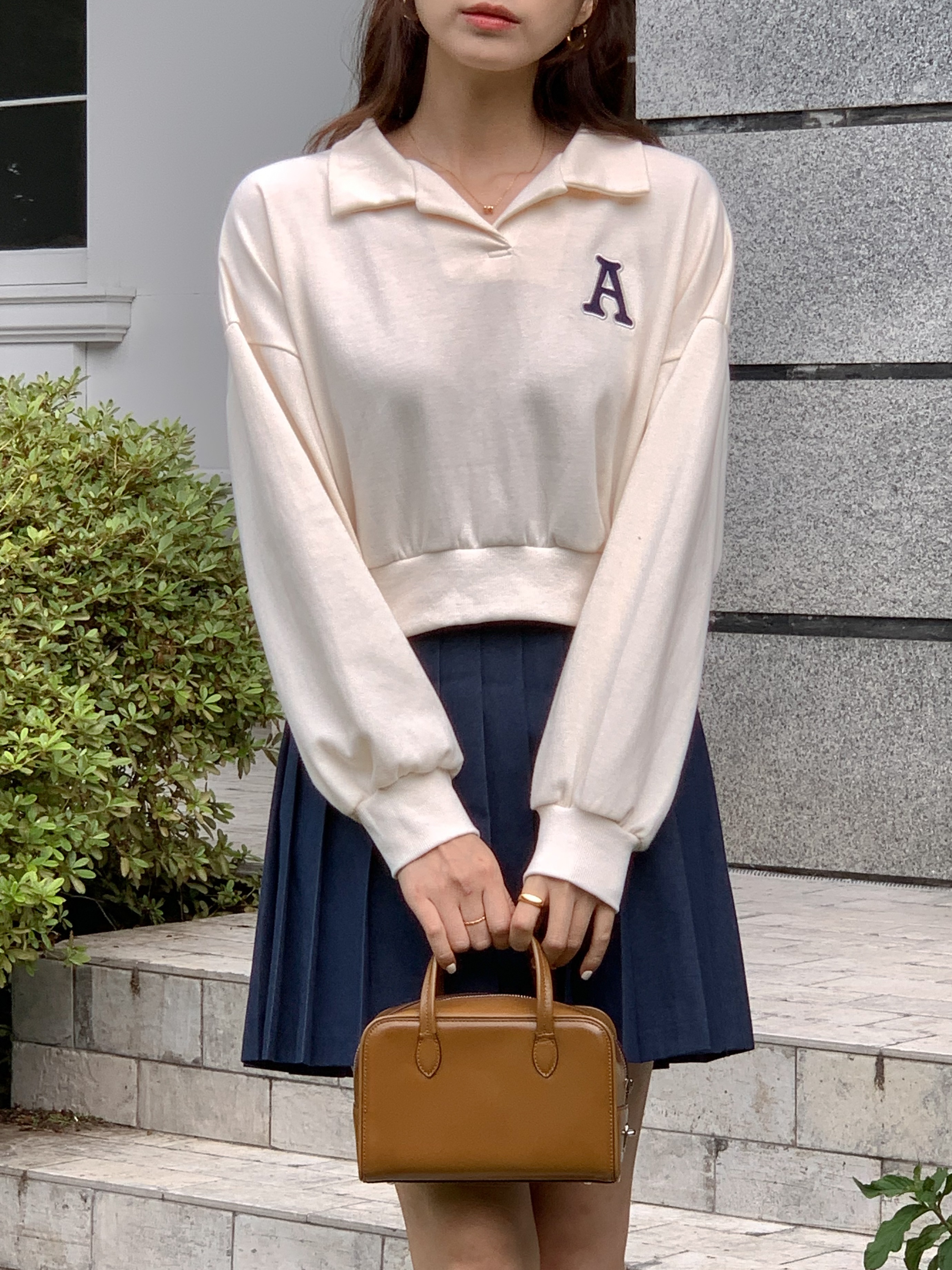 Aロゴスキッパークロップドスウェット | 詳細画像7