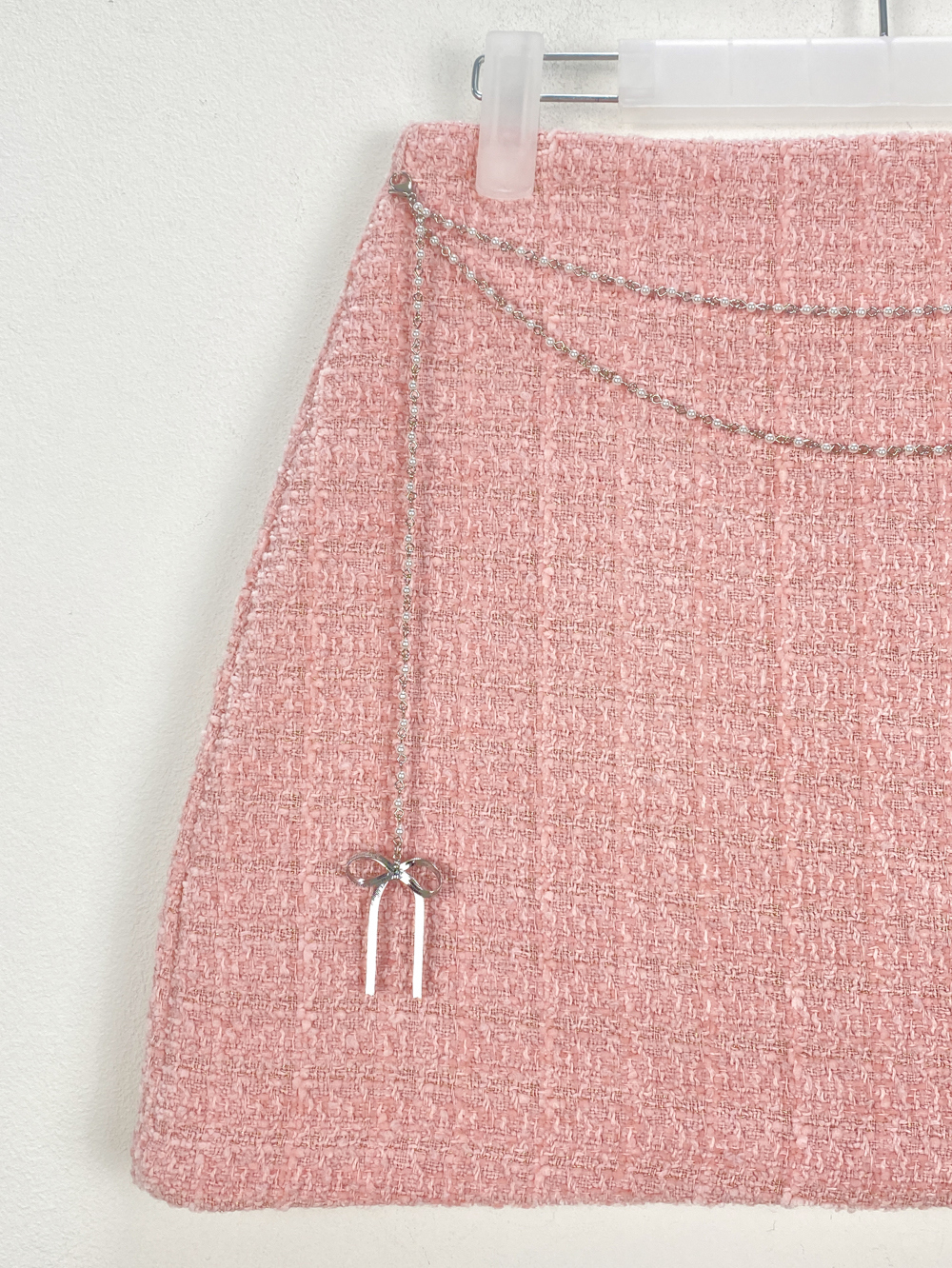 チャーム付パンツ裏地ウール混ツイードスカート | 詳細画像18