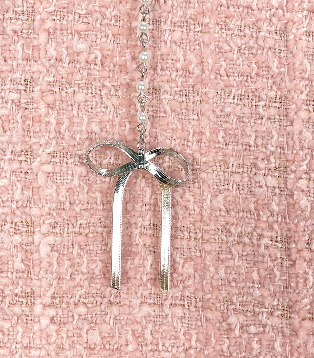 チャーム付パンツ裏地ウール混ツイードスカート | 詳細画像20