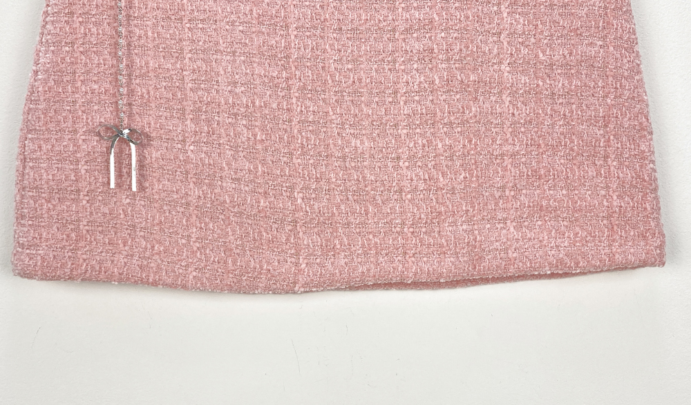 チャーム付パンツ裏地ウール混ツイードスカート | 詳細画像22