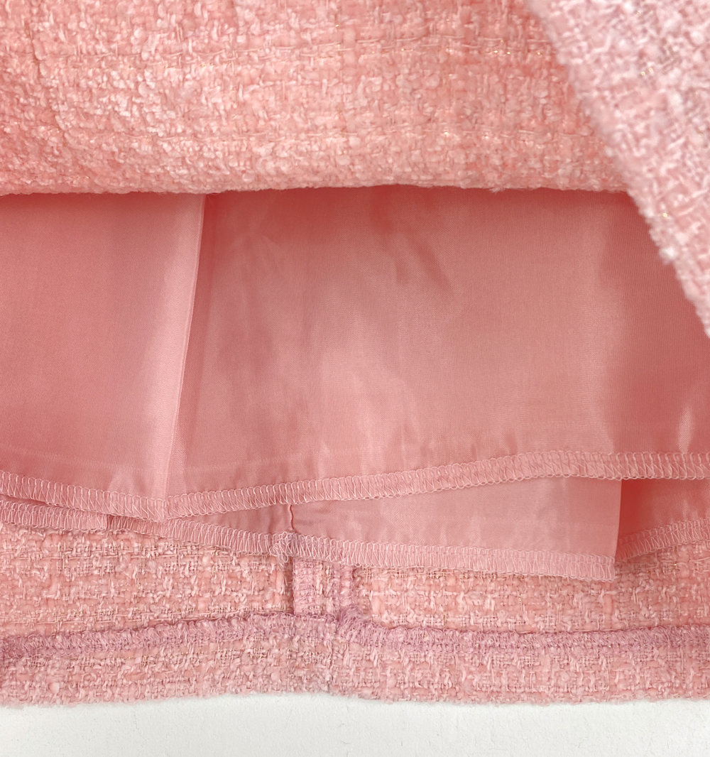 チャーム付パンツ裏地ウール混ツイードスカート | 詳細画像25