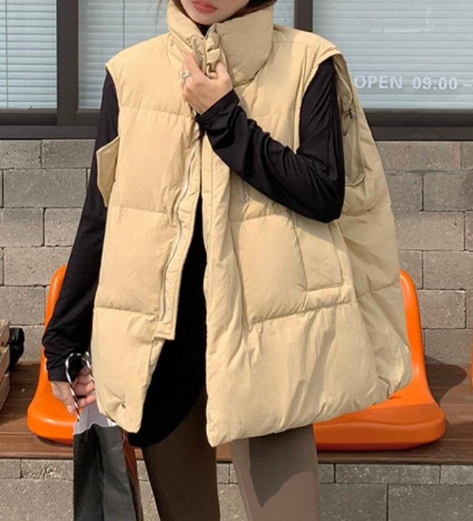 2WAYルーズフラップ中綿ベスト | 詳細画像15