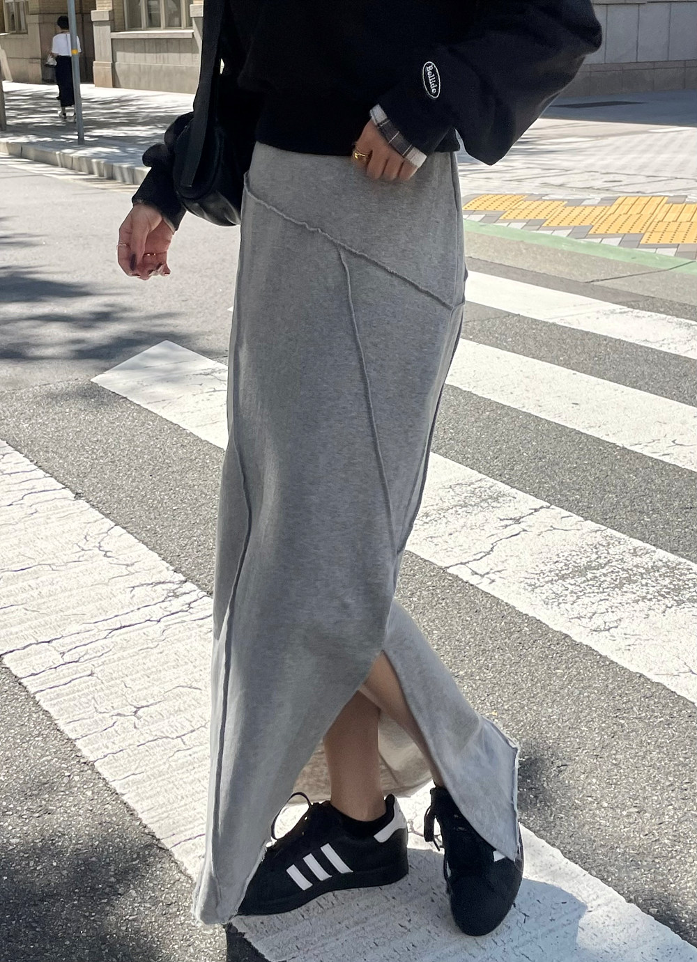 サイドスリットマキシスウェットスカート | レディースファッション