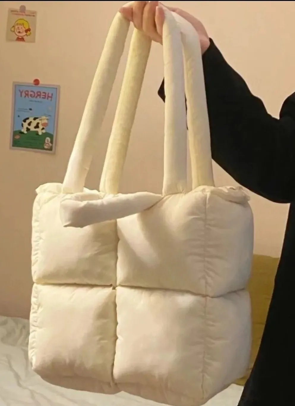 2WAYスクエア中綿バッグ | 詳細画像1