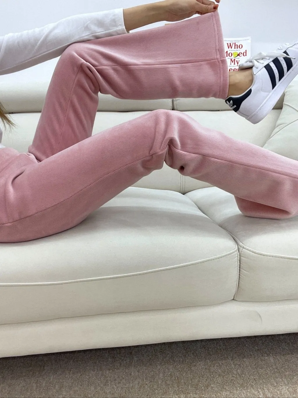 エコファー裏地ベロアリブフレアパンツ | 詳細画像1