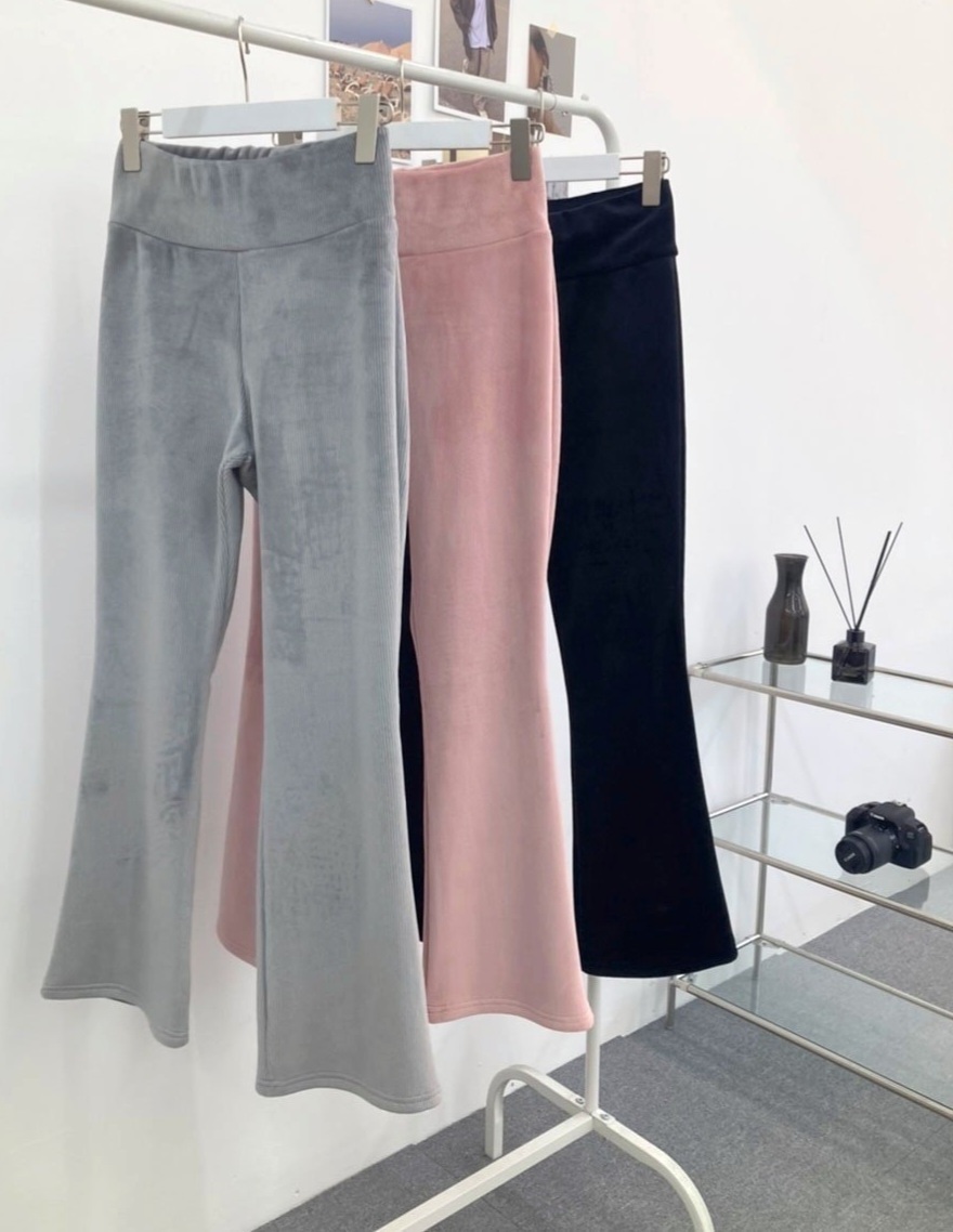 エコファー裏地ベロアリブフレアパンツ | 詳細画像19