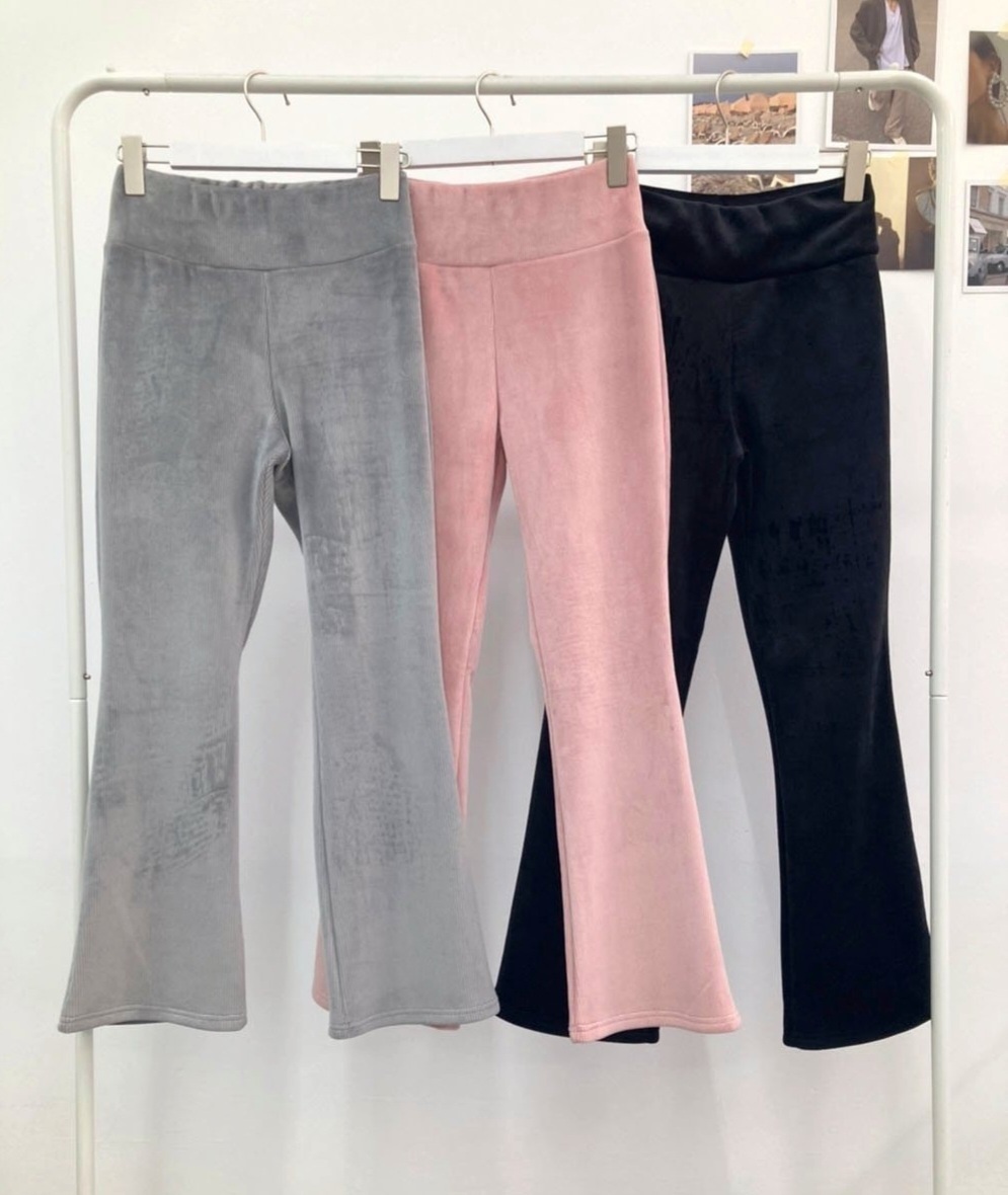 エコファー裏地ベロアリブフレアパンツ | 詳細画像20