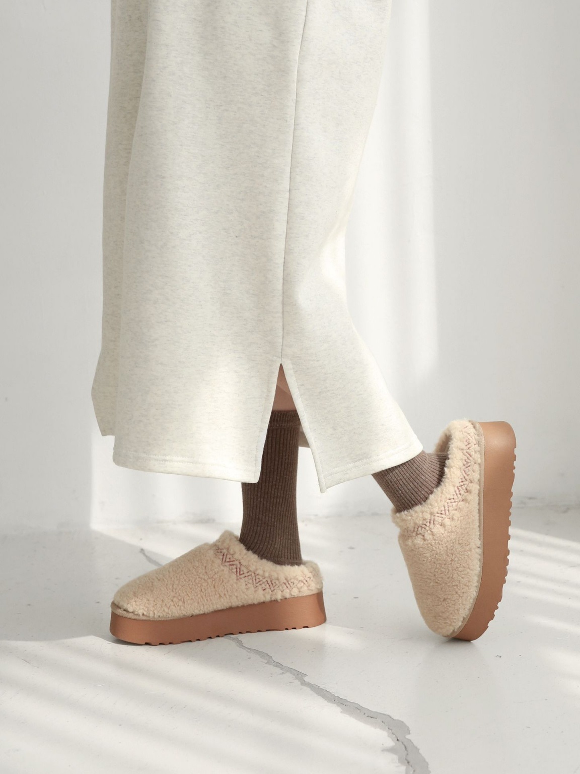 裏起毛配色フードスウェットワンピース | 詳細画像5