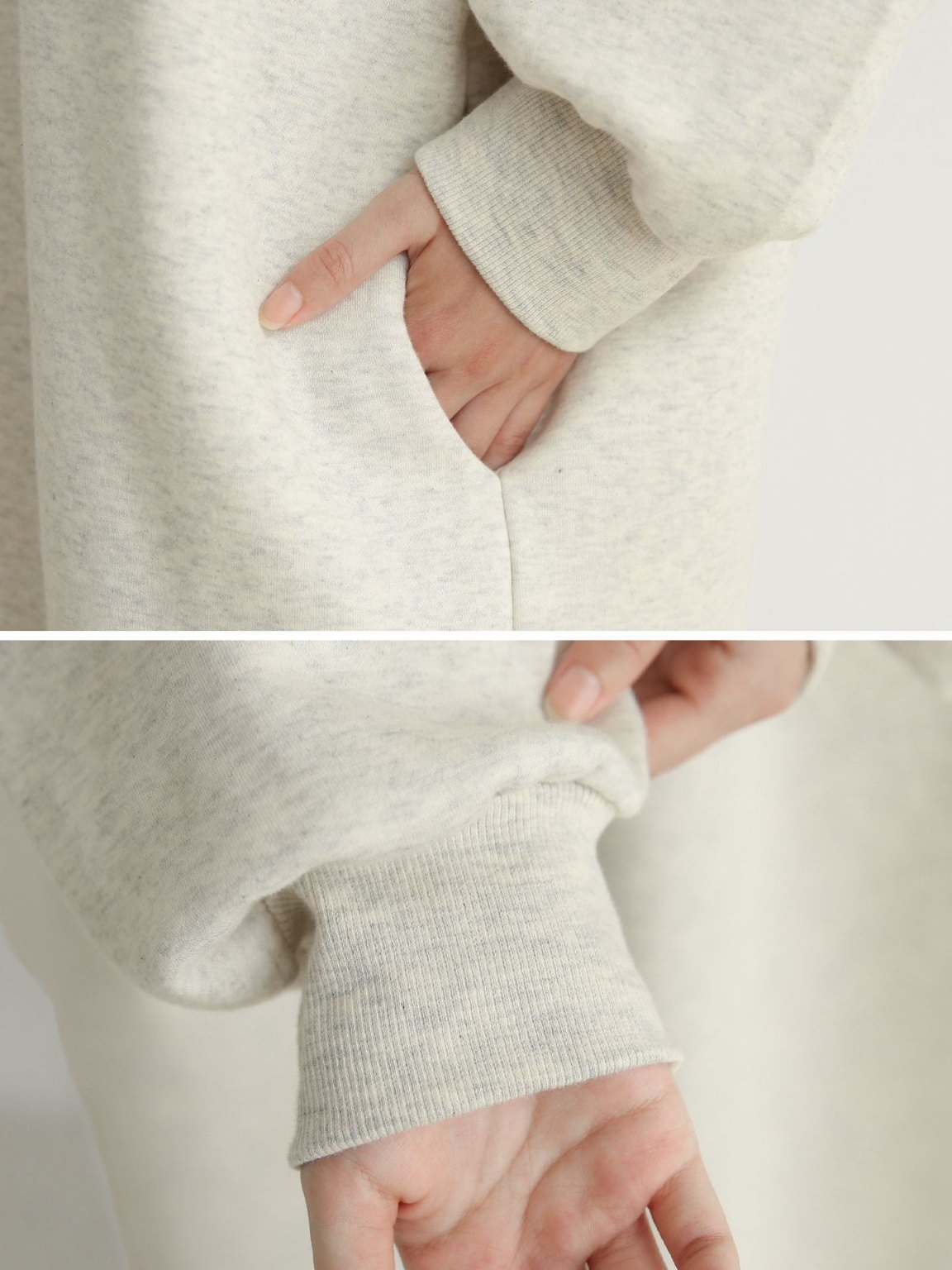 裏起毛配色フードスウェットワンピース | 詳細画像11