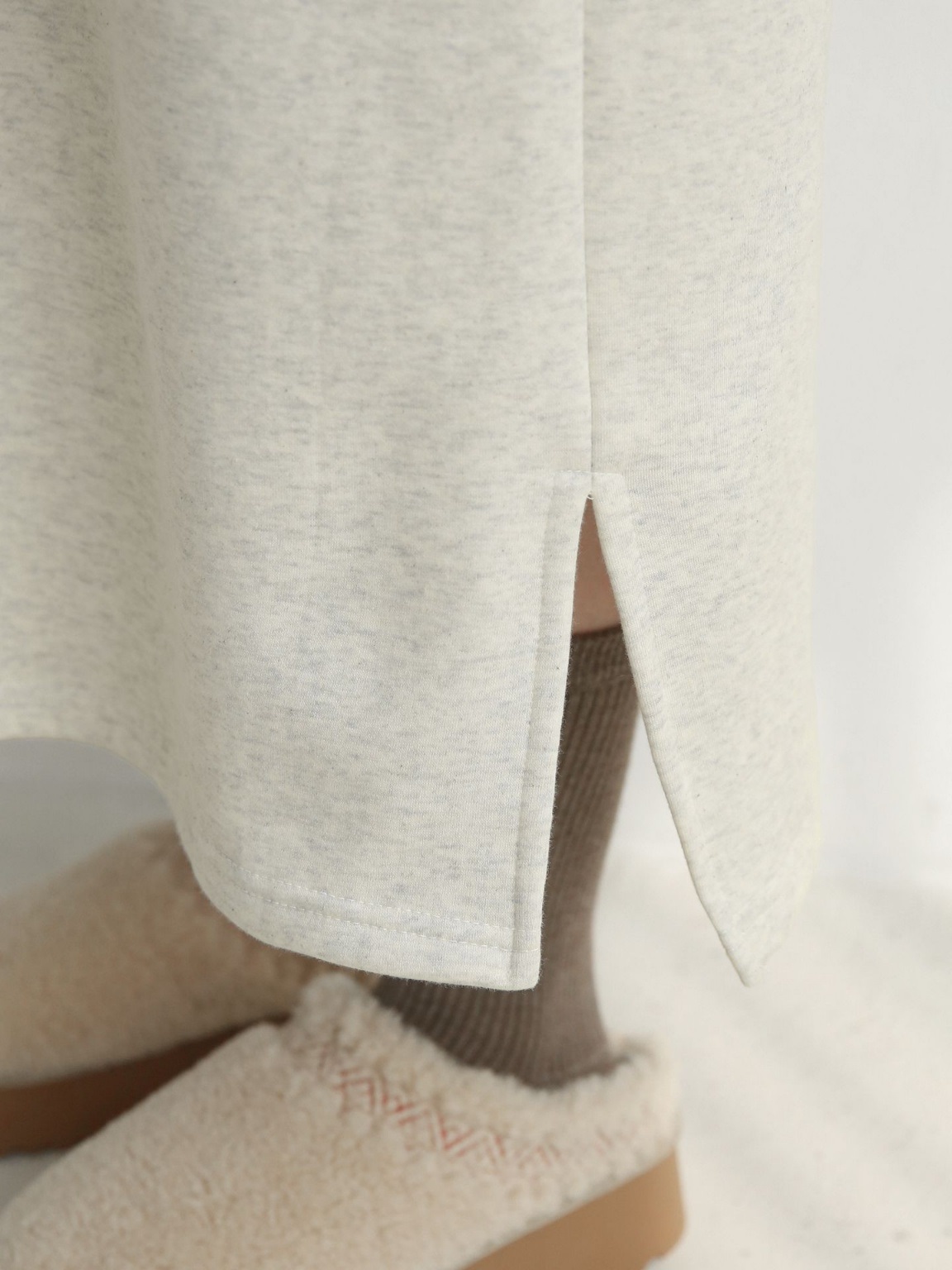 裏起毛配色フードスウェットワンピース | 詳細画像14