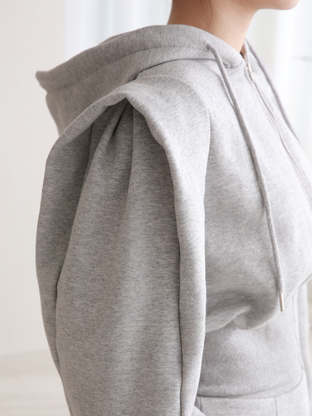 裏起毛パワショルジップパーカー&フレアスカートSET | 詳細画像14