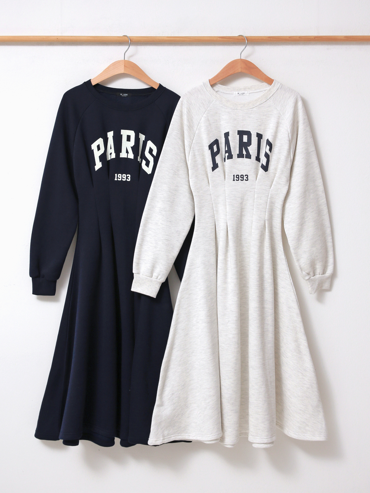 裏起毛PARISラグランタックスウェットワンピース | 詳細画像17