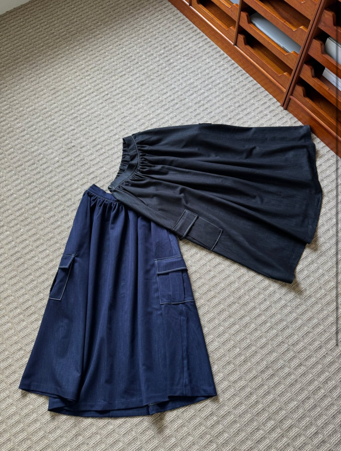 カーゴフレアロングデニムスカート | 詳細画像18